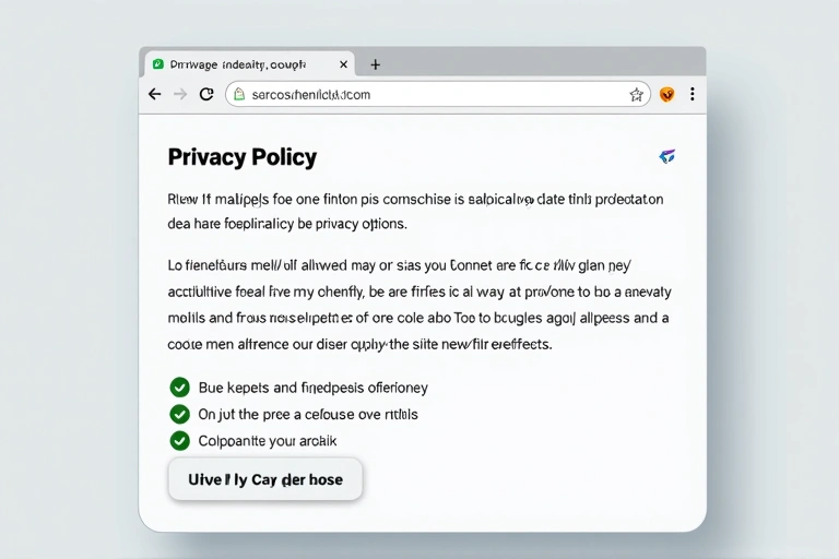 Illustration of browser cookie settings and privacy options